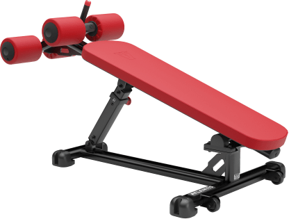 Adjustable decline bench