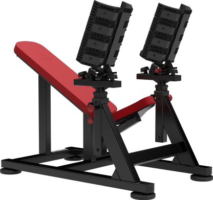 Incline dumbbell bench with pivots